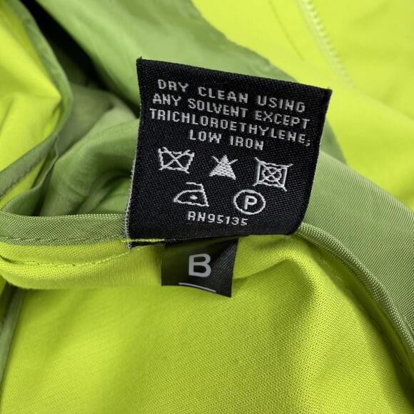 Lafayette 148 New York Green Double Zip Adjustable Collar Jacket Women's Size 4 - Picture 8 of 13